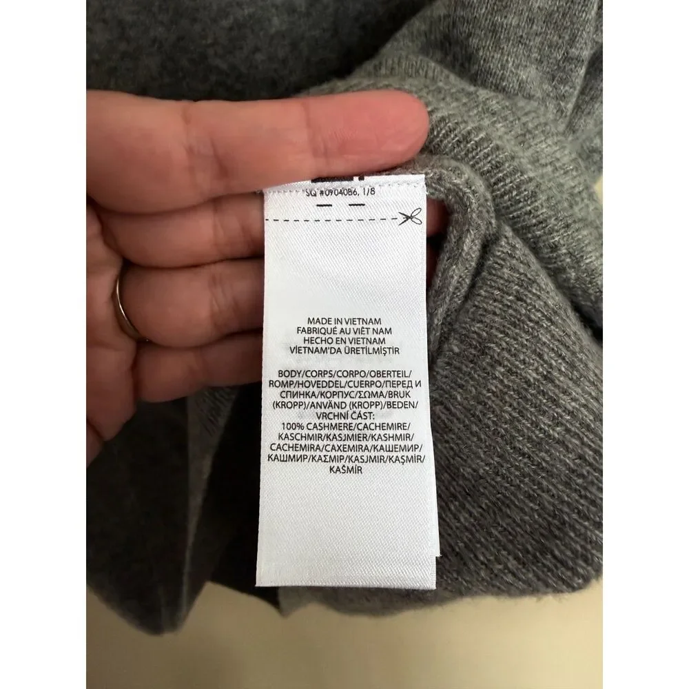 Polo Ralph Lauren Washable Cashmere V-Neck Sweater - Heather‎ Grey